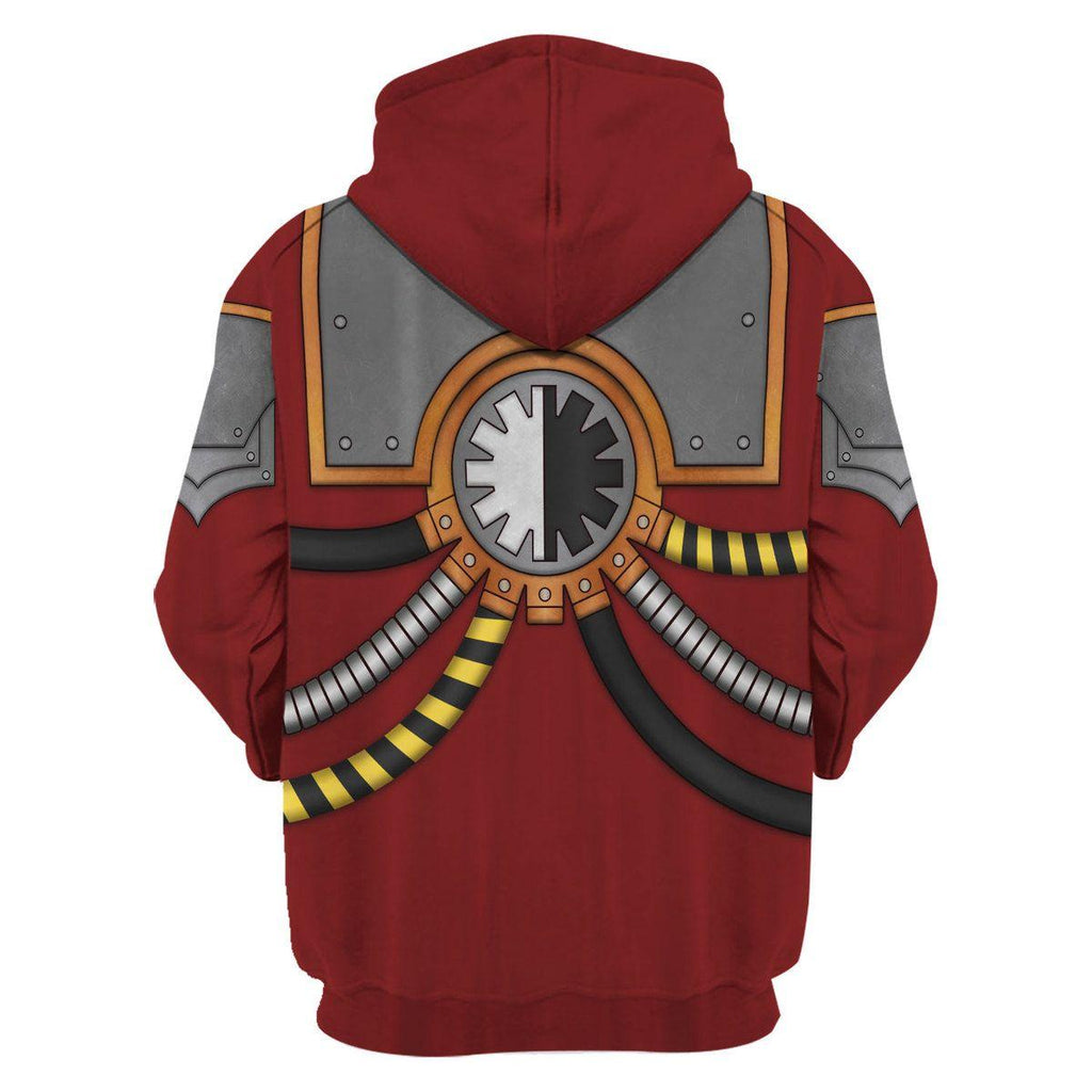 Red Adeptus Mechanicus T-shirt Hoodie Sweatpants Cosplay - OodieGang