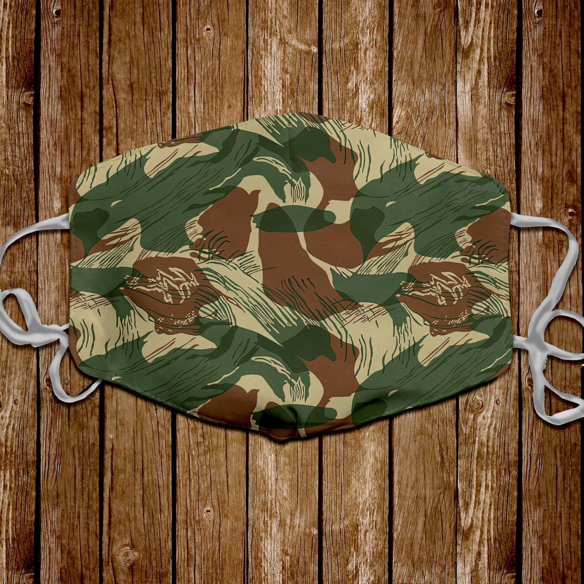 Rhodesian Brushstroke Rhodesian Security Forces 1965 Camo Pattern Face ...