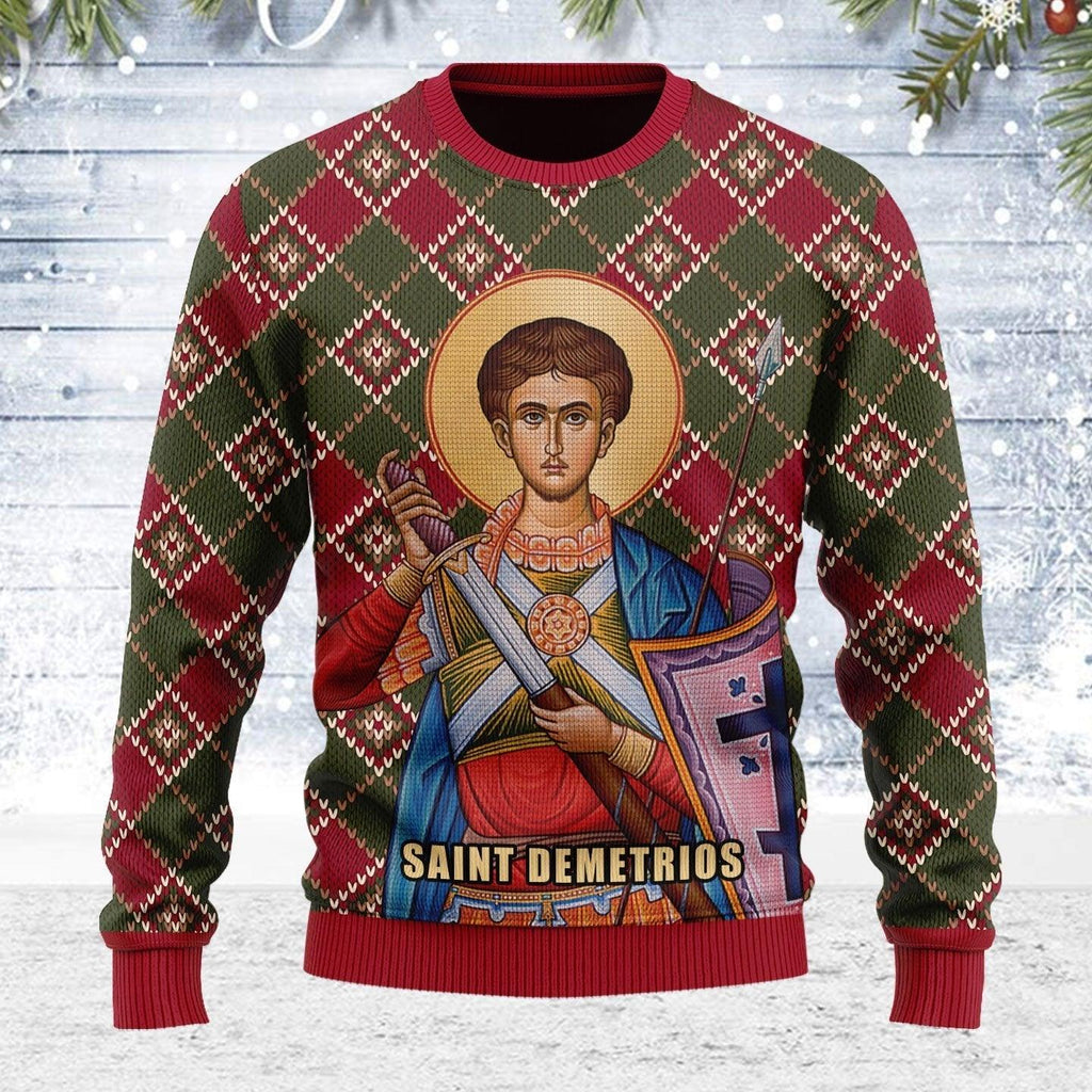 Saint Demetrios Ugly Christmas Sweater - OodieGang