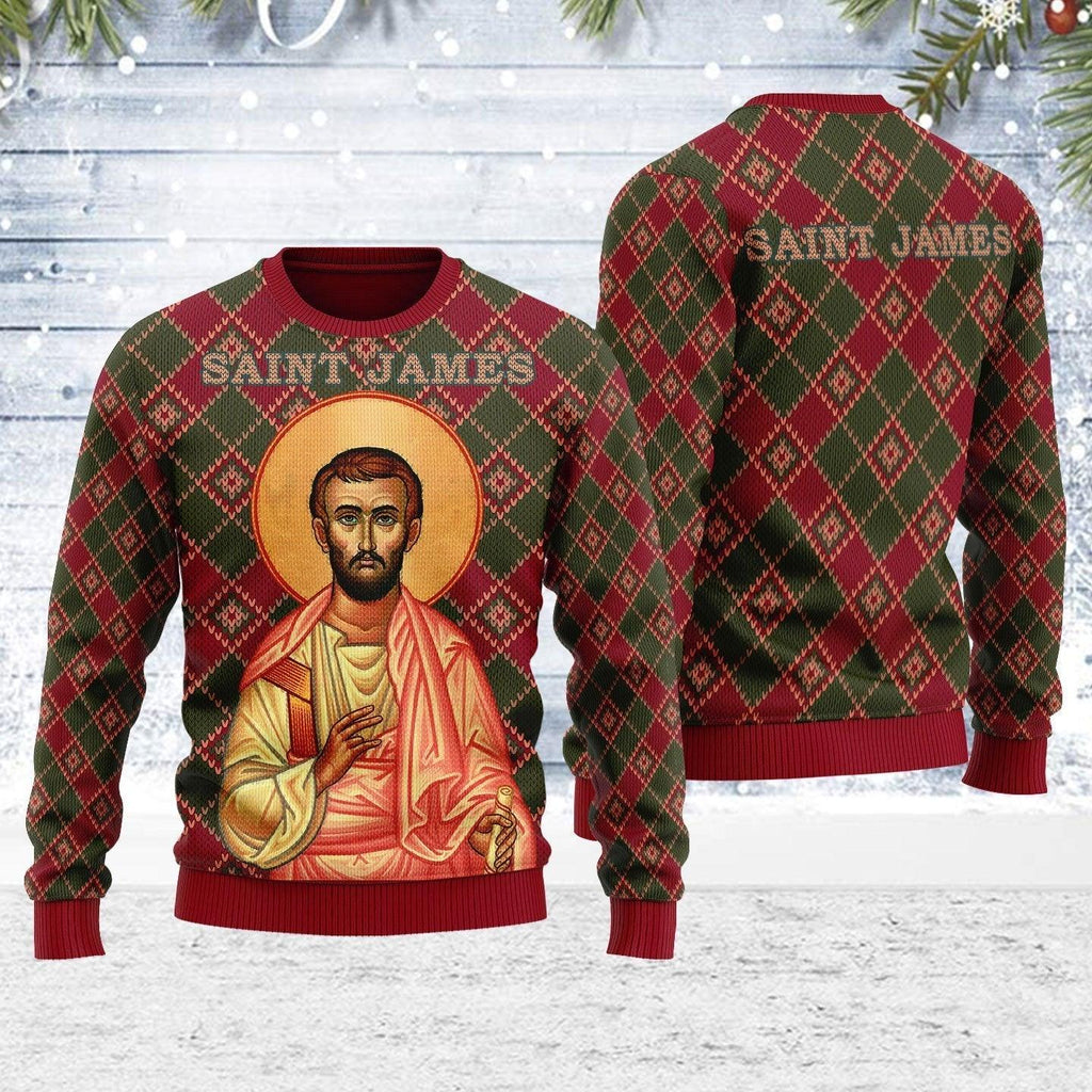 Saint James The Less Ugly Christmas Sweater - OodieGang