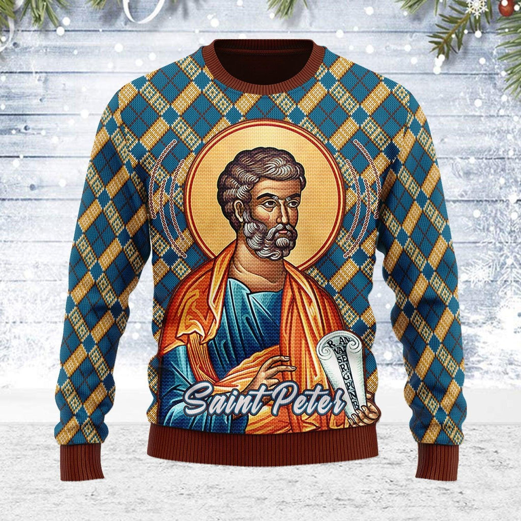 Saint Peter Ugly Christmas Sweater - OodieGang