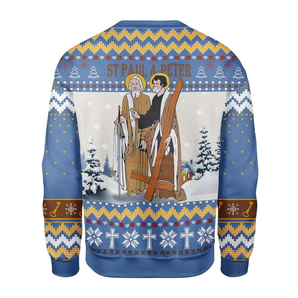 Saints Paul And Peter Christmas Sweater - OodieGang