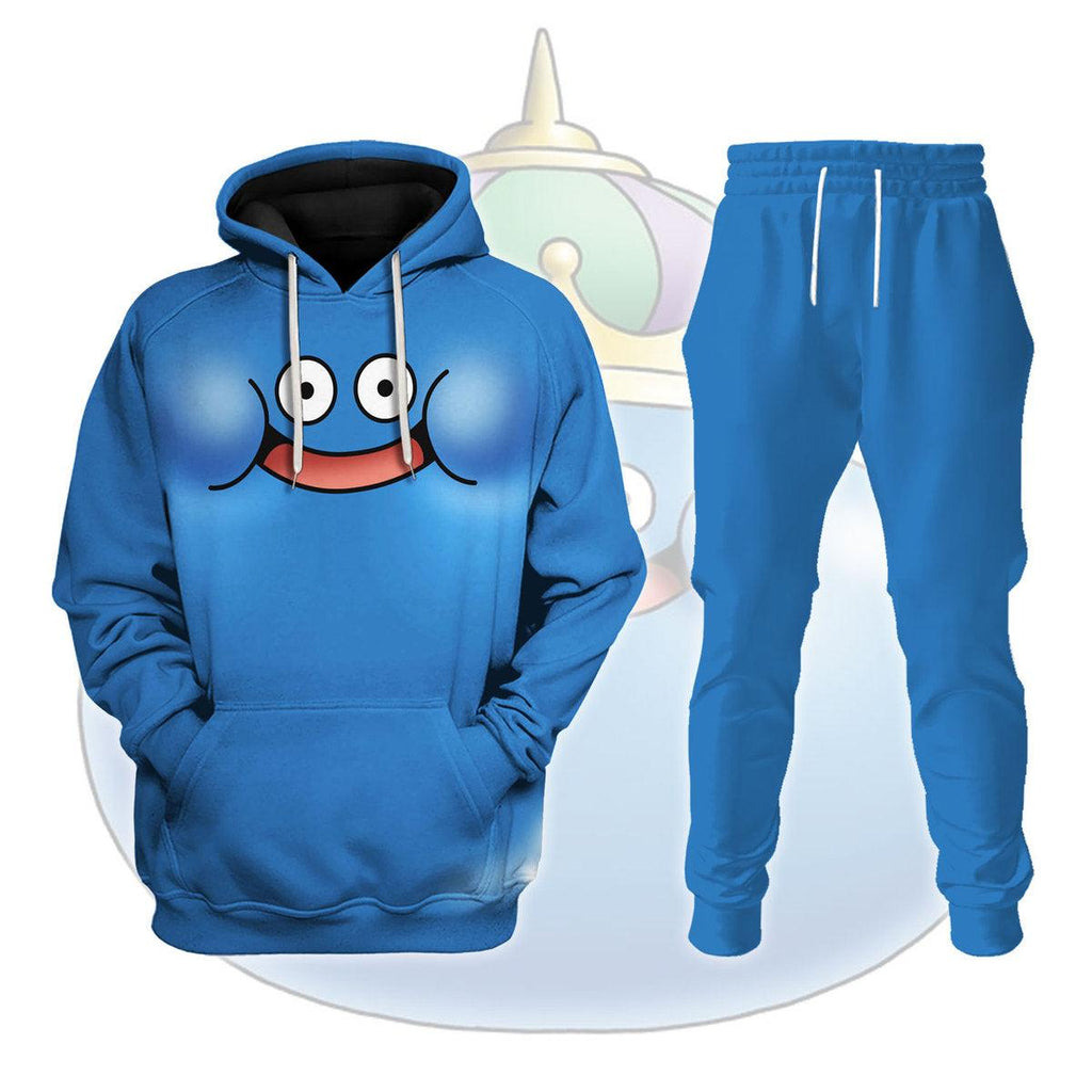 Slime Blue Cartoon Monsters Joker Hoodie T-shirt Sweatpants Cosplay - DucG