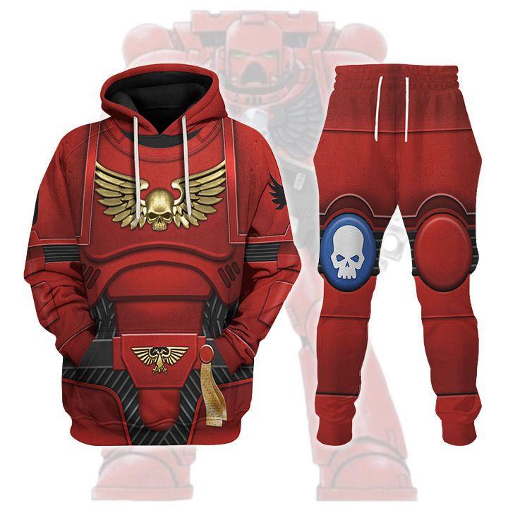 Space Marines Blood Angels V2 T-shirt Hoodie Sweatpants Cosplay - OodieGang