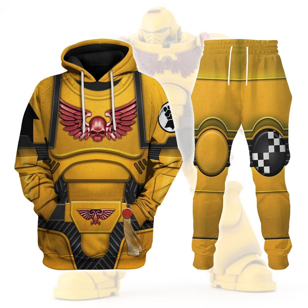 Space Marines Imperial Fists T-shirt Hoodie Sweatpants Cosplay - OodieGang