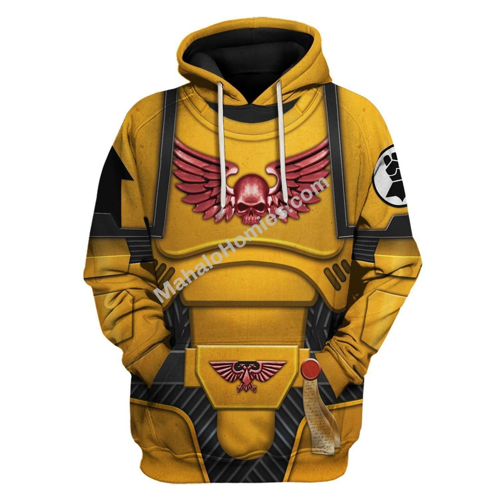 Space Marines Imperial Fists T-shirt Hoodie Sweatpants Cosplay - OodieGang