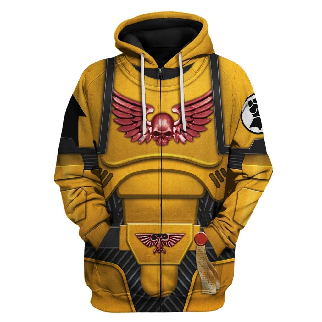 Space Marines Imperial Fists T-shirt Hoodie Sweatpants Cosplay - OodieGang