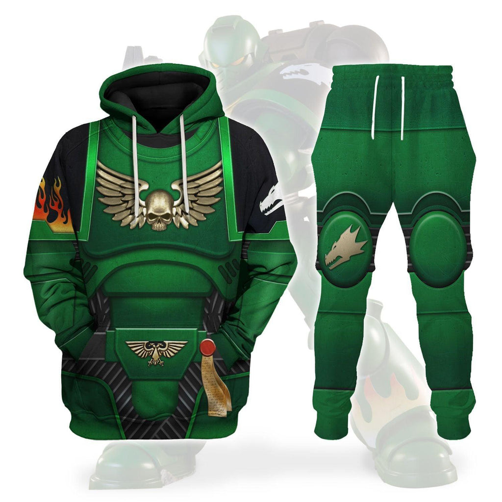 Space Marines Salamanders T-shirt Hoodie Sweatpants Cosplay - OodieGang