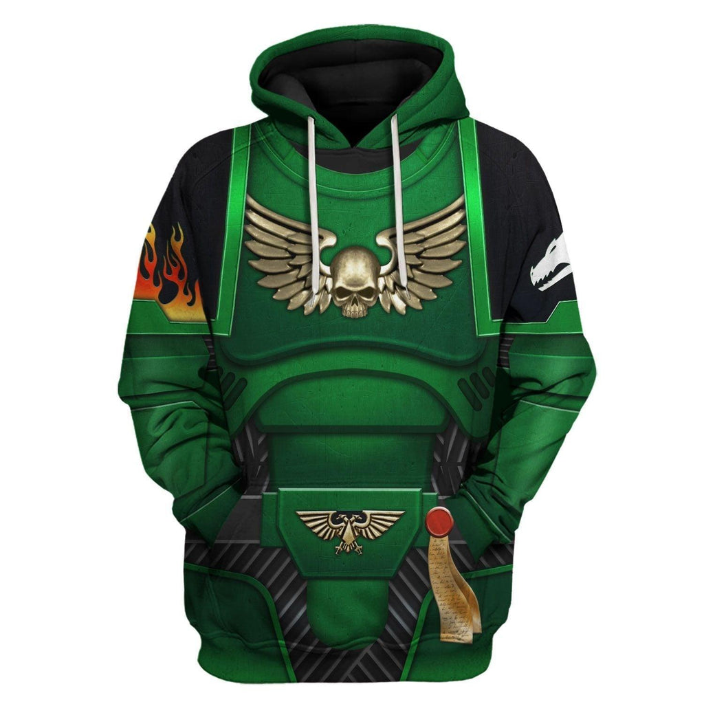 Space Marines Salamanders T-shirt Hoodie Sweatpants Cosplay - OodieGang