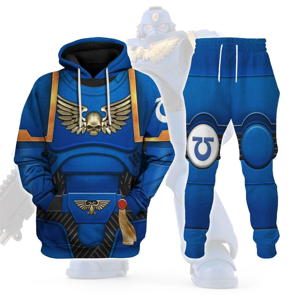 Space Marines Ultramarines T-shirt Hoodie Sweatpants Cosplay - OodieGang