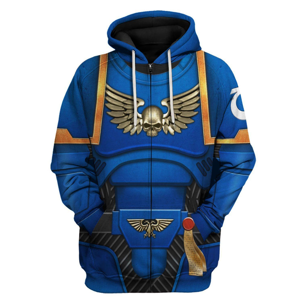 Space Marines Ultramarines T-shirt Hoodie Sweatpants Cosplay - OodieGang