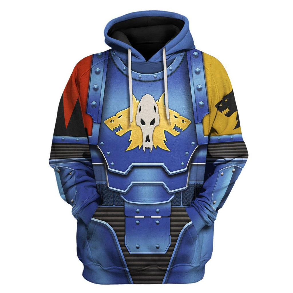 Space Wolves in Mark III Power Armor T-shirt Hoodie Sweatpants Cosplay - OodieGang