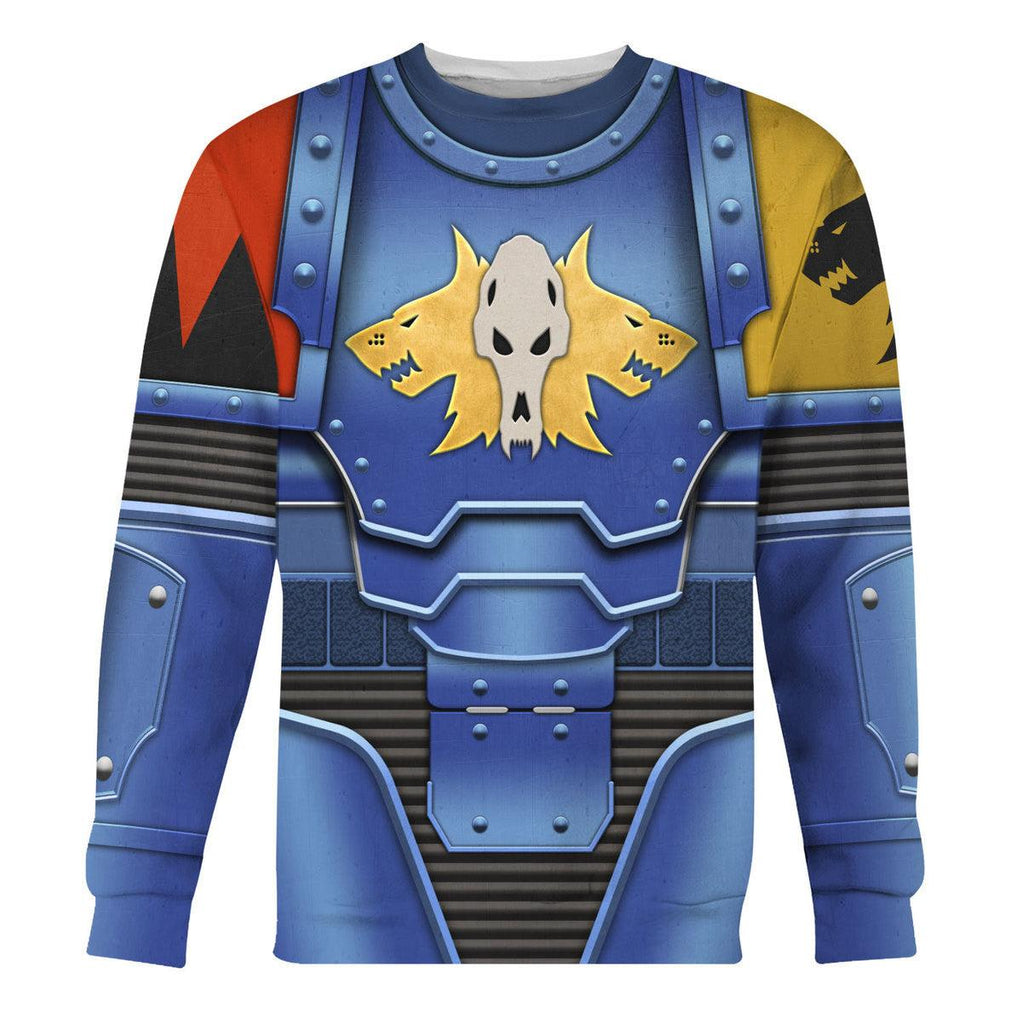 Space Wolves in Mark III Power Armor T-shirt Hoodie Sweatpants Cosplay - OodieGang