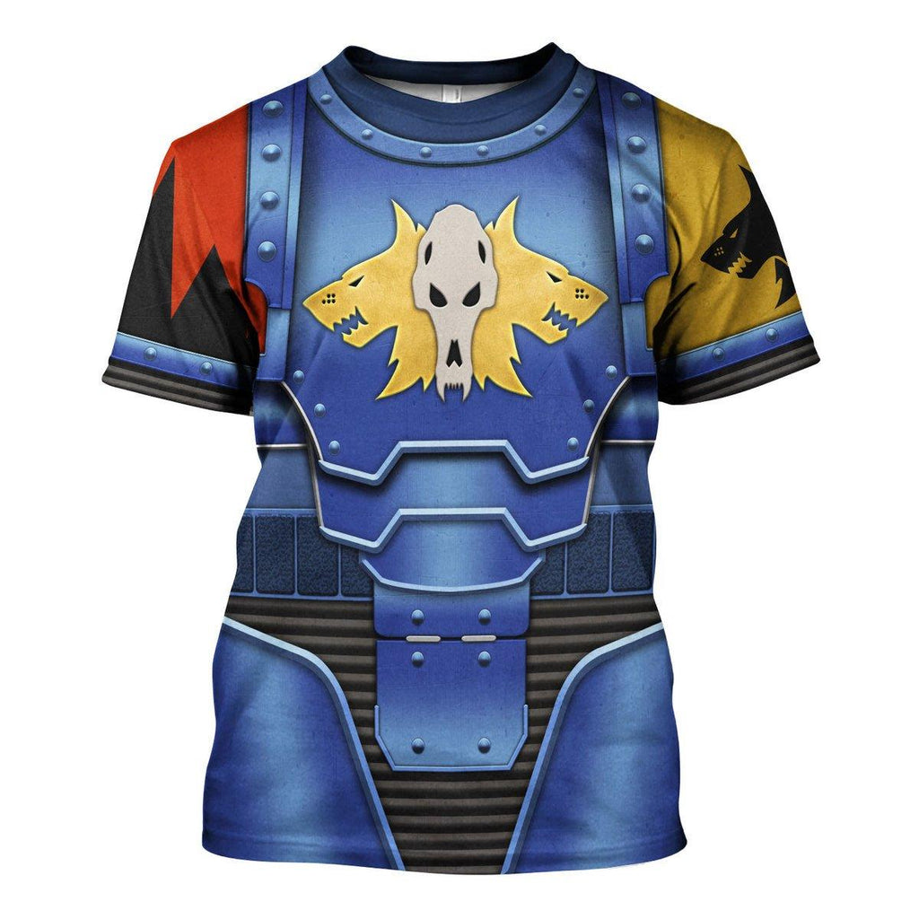 Space Wolves in Mark III Power Armor T-shirt Hoodie Sweatpants Cosplay - OodieGang