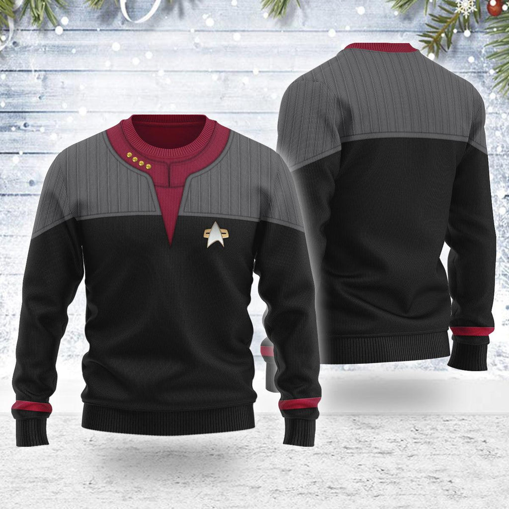 Standard Uniform 2370 Command Division Themed Costume Christmas Wool Sweater - OodieGang.com