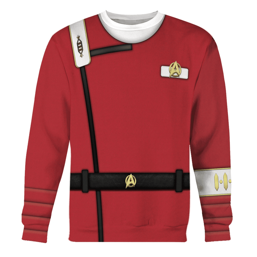 Starfleet UniformThe Wrath of Khan Officer T-shirt Hoodie Sweatpants Apparel - OodieGang.com