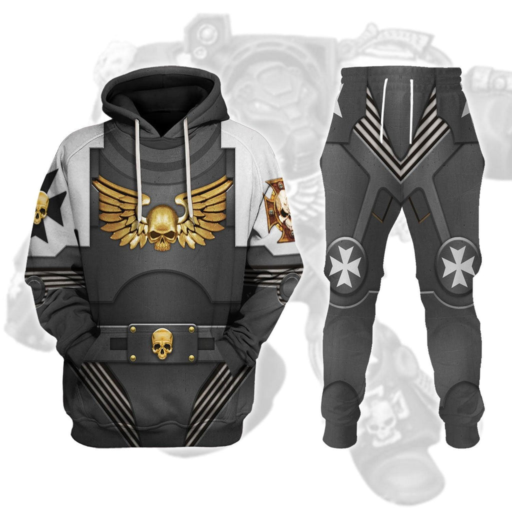 Terminator Armor Black Templars T-shirt Hoodie Sweatpants Cosplay - OodieGang