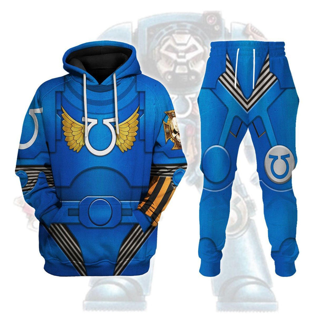 Terminator Armor Ultramarines T-shirt Hoodie Sweatpants Cosplay - OodieGang