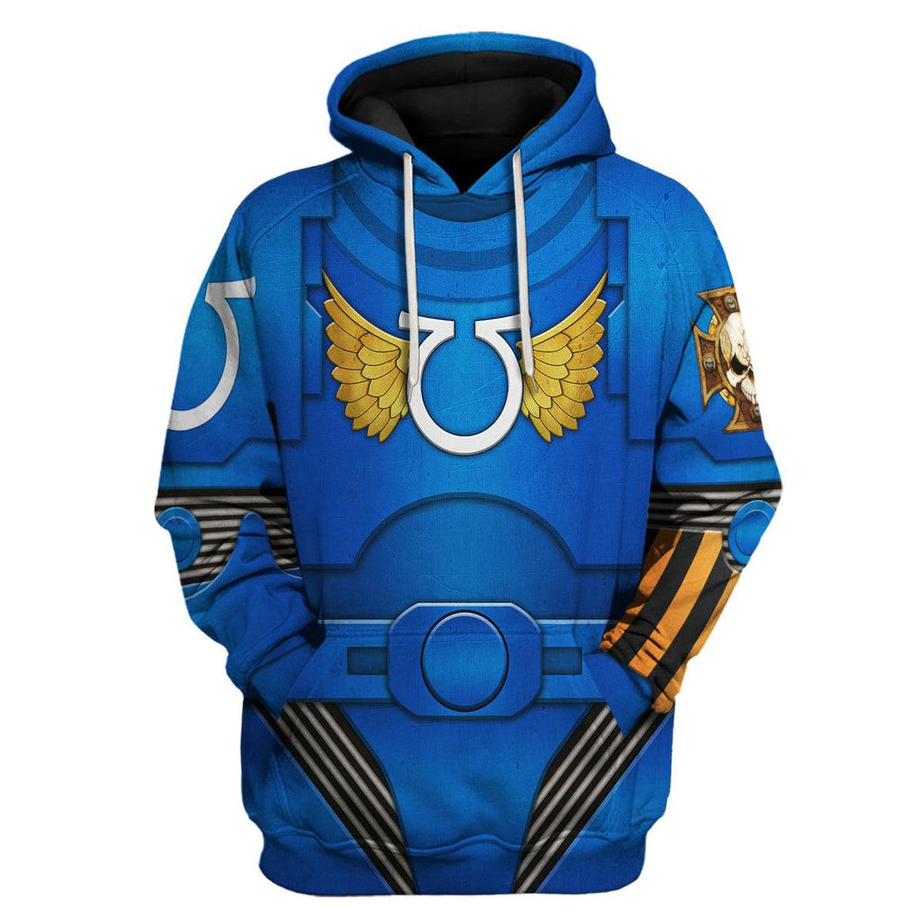 Terminator Armor Ultramarines T-shirt Hoodie Sweatpants Cosplay - OodieGang