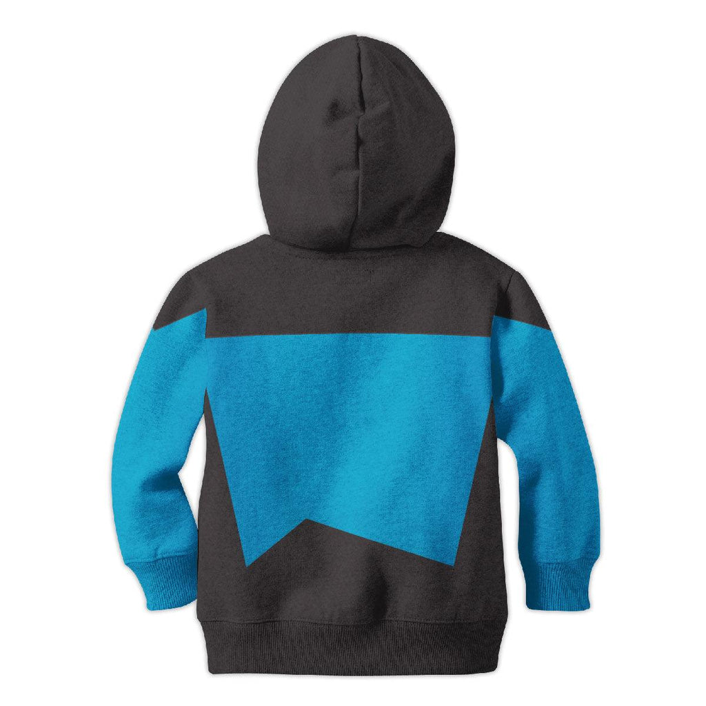 The Next Generation Blue Uniform Costume Cosplay Kid Hoodie Sweatshirt T-Shirt - OodieGang.com