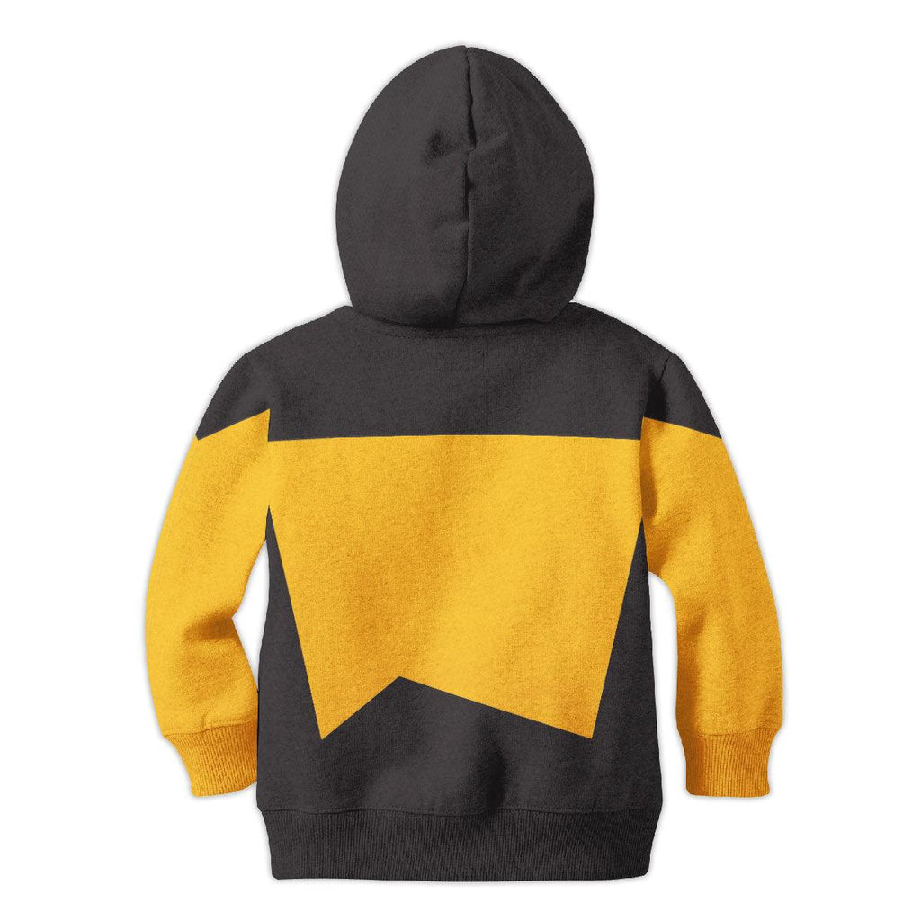 The Next Generation Yellow Uniform Costume Cosplay Kid Hoodie Sweatshirt T-Shirt - OodieGang.com