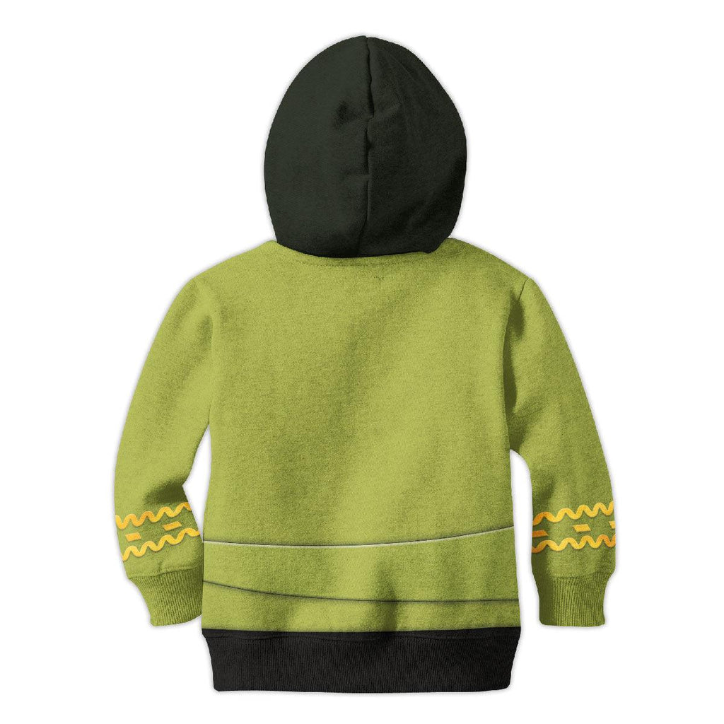 The Original Series Green Tunic Uniform Costume Cosplay Kid Hoodie Sweatshirt T-Shirt - OodieGang.com