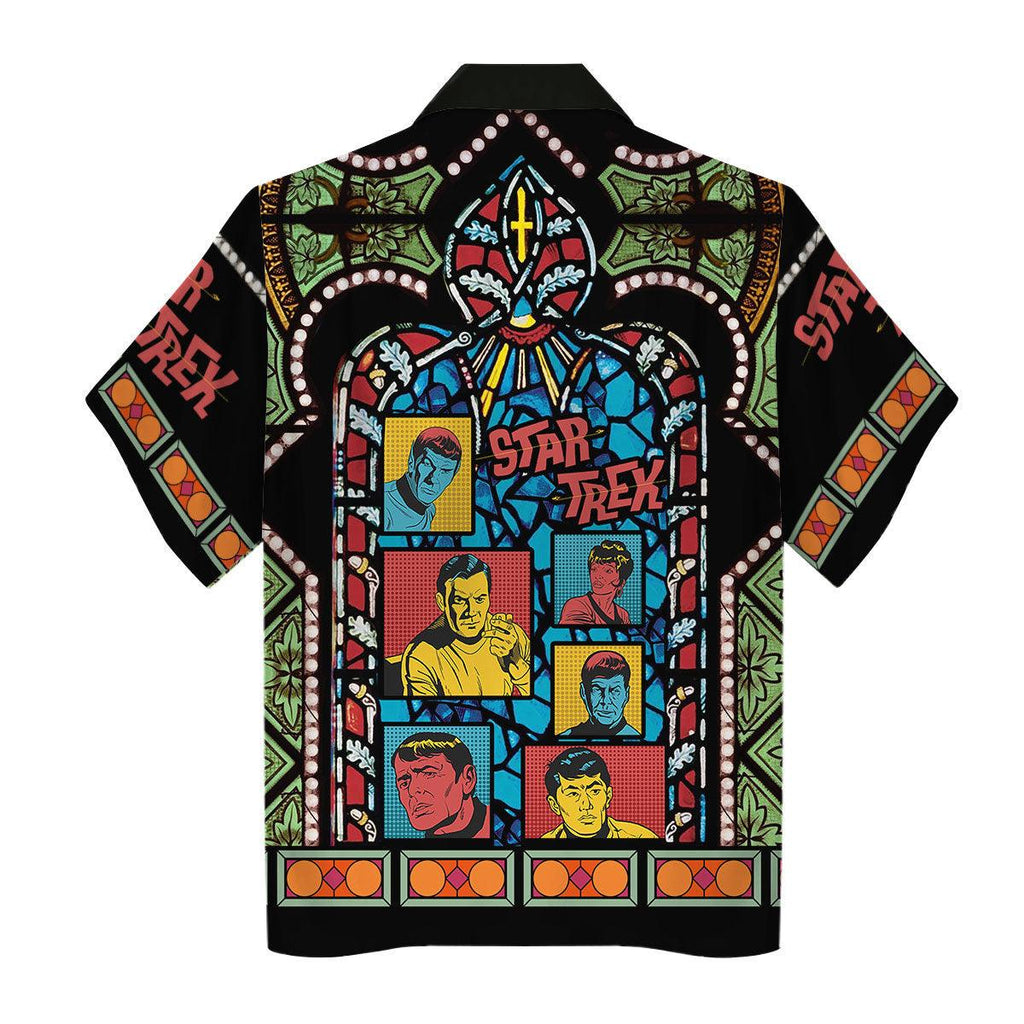 The Original Series Retro Character Squares Stained Glass Hawaiian Shirt T-Shirt - OodieGang.com