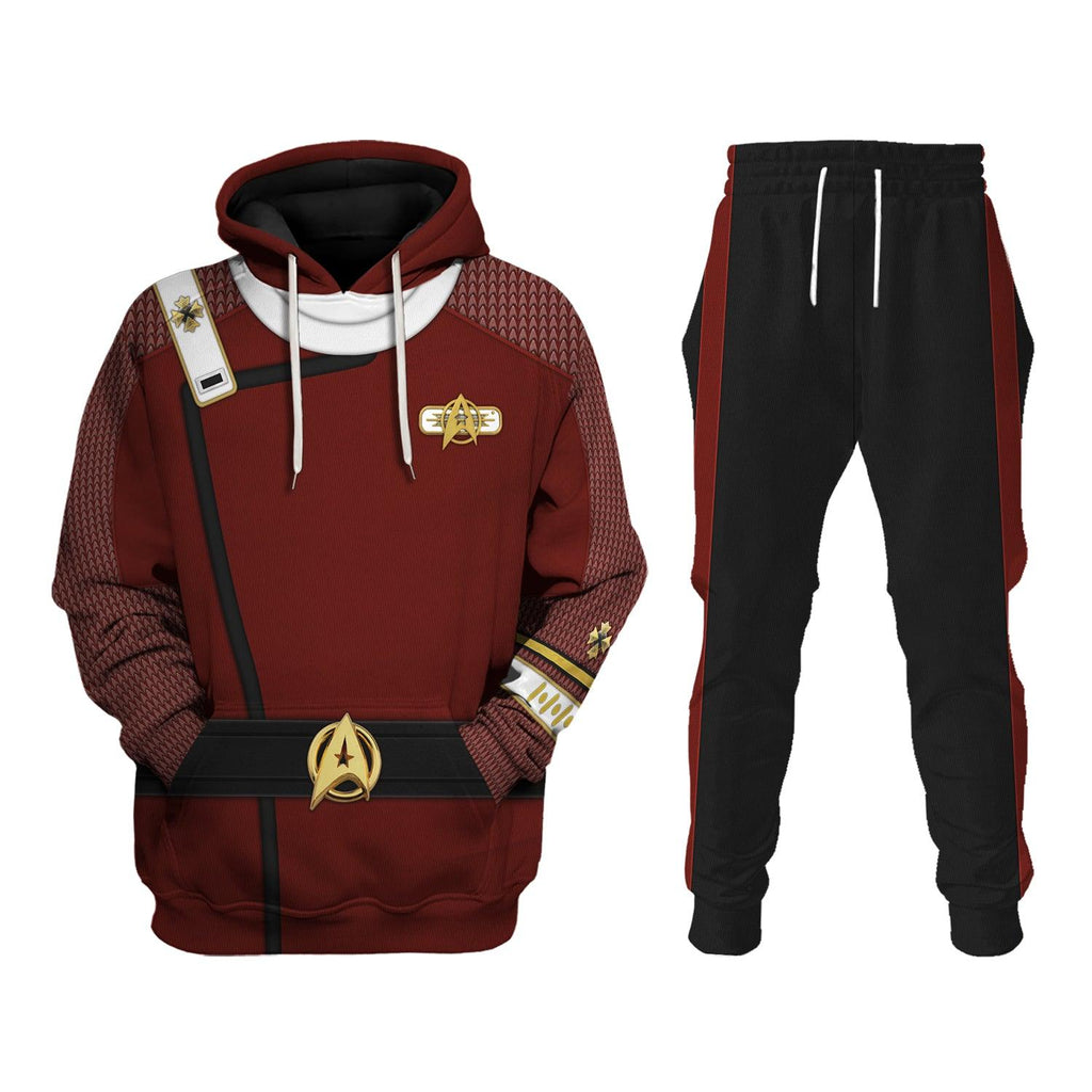 The Star Trek Admiral Pike Costume Hoodie Sweatshirt T-Shirt Sweatpants Apparel - CustomsPig.com