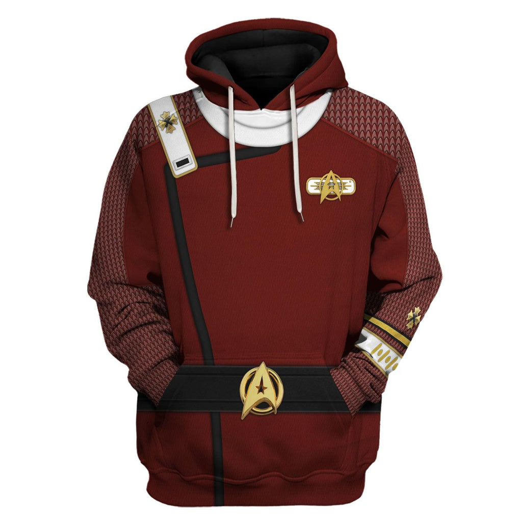 The Star Trek Admiral Pike Costume Hoodie Sweatshirt T-Shirt Sweatpants Apparel - OodieGang.com