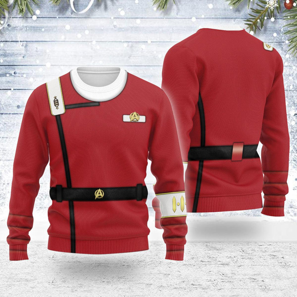 The Wrath of Khan Starfleet Officer Themed Costume Christmas Wool Sweater - OodieGang.com