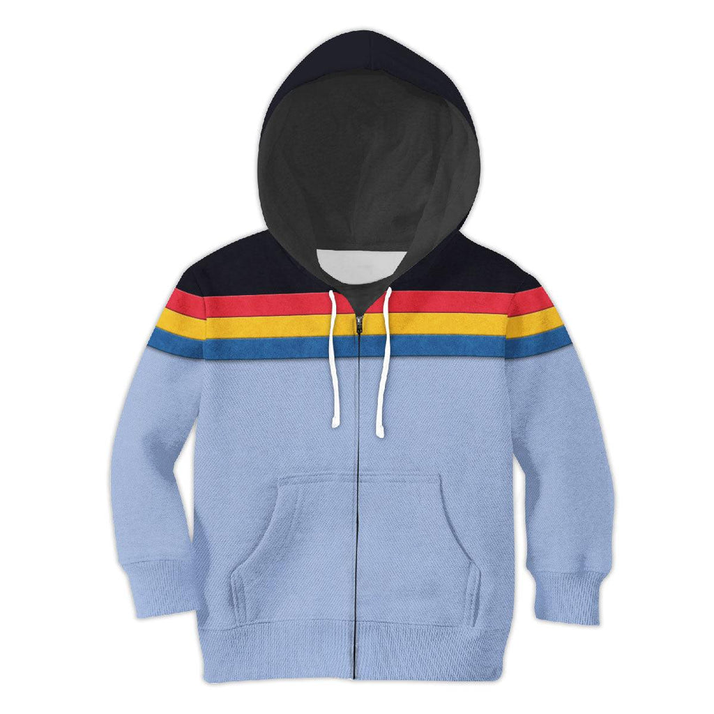 Wesley Crusher Costume Kid Hoodie Sweatshirt T-Shirt - OodieGang.com