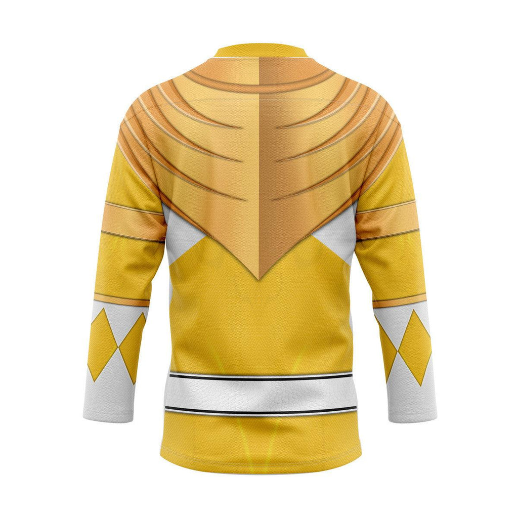 Yellow Ranger Dragon Shield Hockey Jersey - OodieGang.com