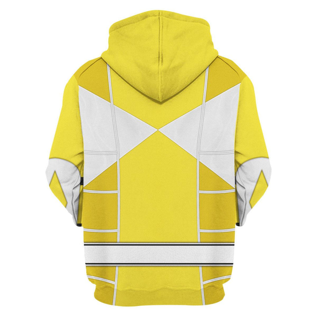 Yellow Ranger Mighty Morphin Cosplay Hoodies Sweatshirt T-shirt Hawaiian - OodieGang.com