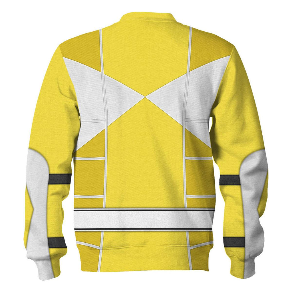 Yellow Ranger Mighty Morphin Cosplay Hoodies Sweatshirt T-shirt Hawaiian - OodieGang.com