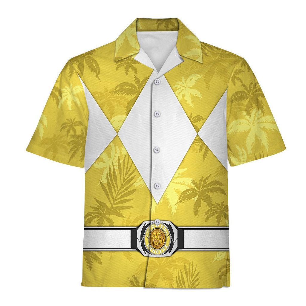 Yellow Ranger x Tommy Vercetti Hawaiian Shirt Beach Shorts - OodieGang.com