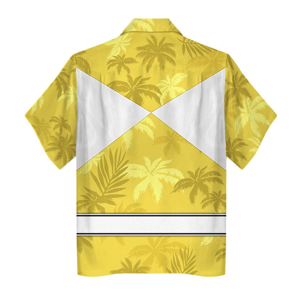 Yellow Ranger x Tommy Vercetti Hawaiian Shirt Beach Shorts - OodieGang.com