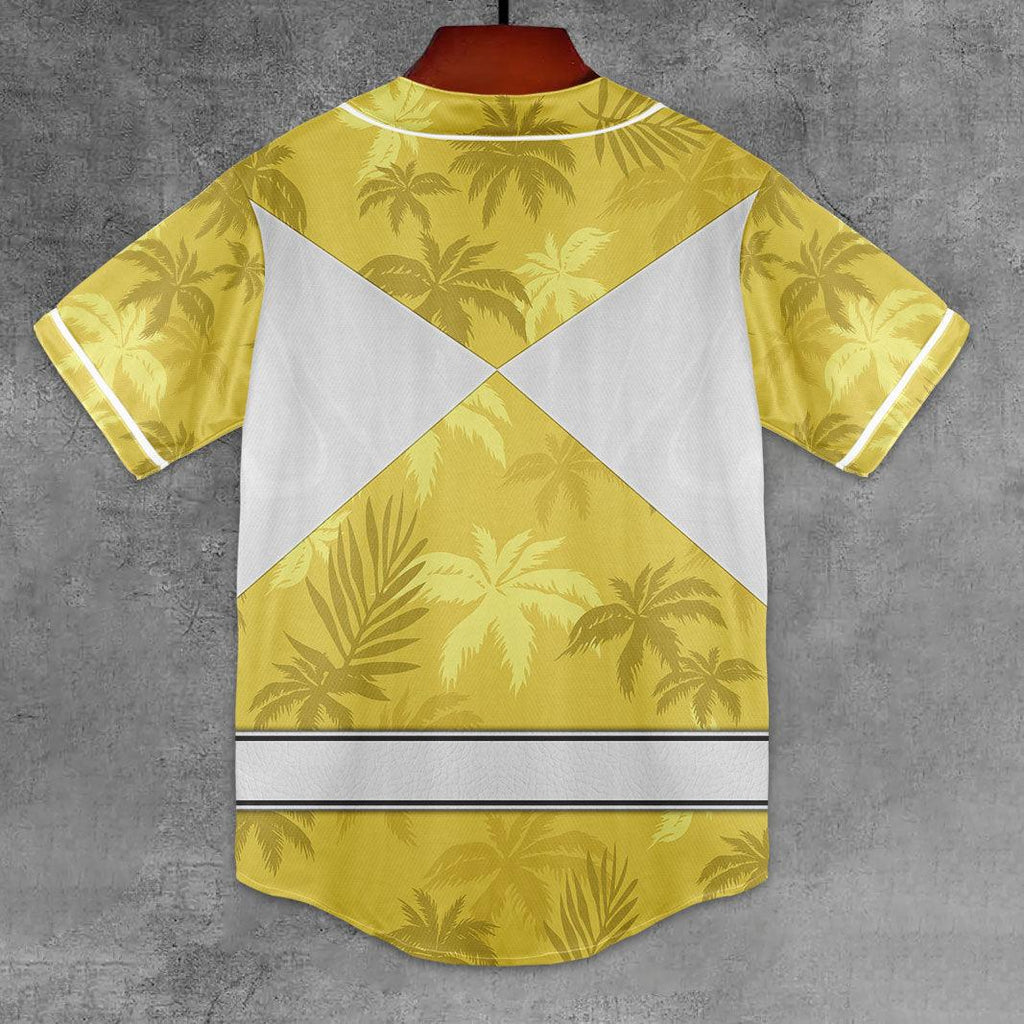 Yellow Ranger x Tommy Vercetti MLB Jersey Shirt Beach Shorts - OodieGang.com